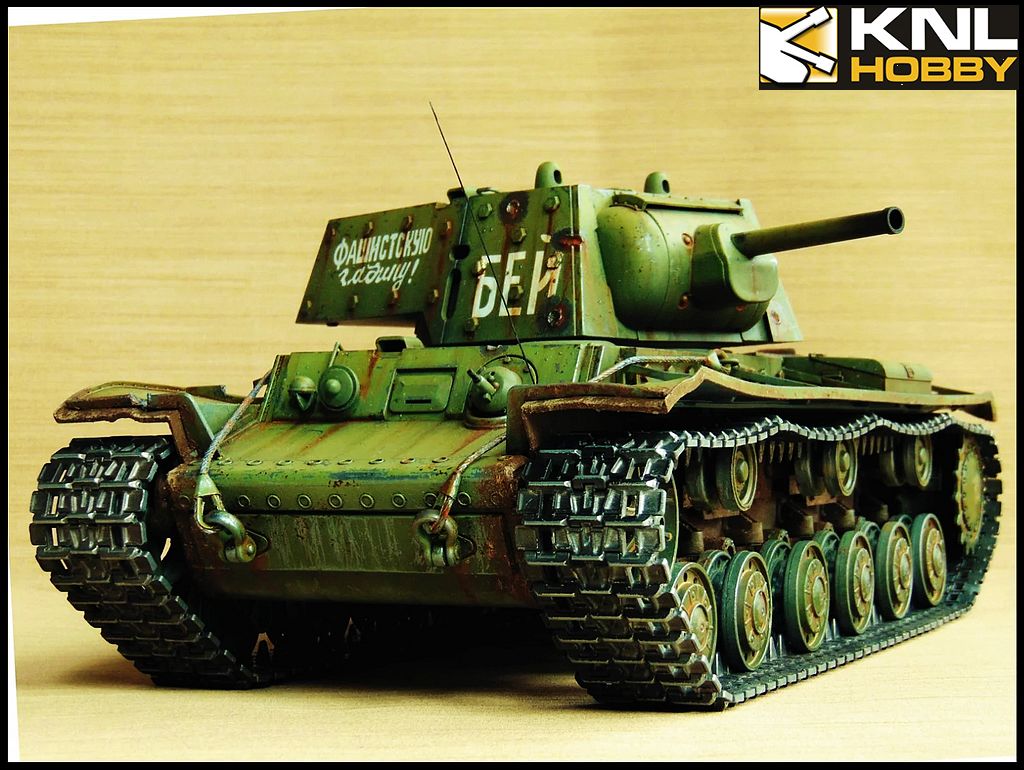 Soviet Green Coating KV-1 tank KNL HOBBY