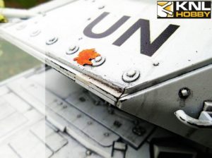 leopard-2a6-un-white-coating close-up KNL HOBBY