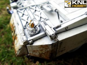 leopard-2a6-un-white-coating close-up KNL HOBBY