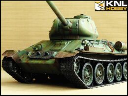 Soviet Green Coating T34-85 Tank KNL HOBBY