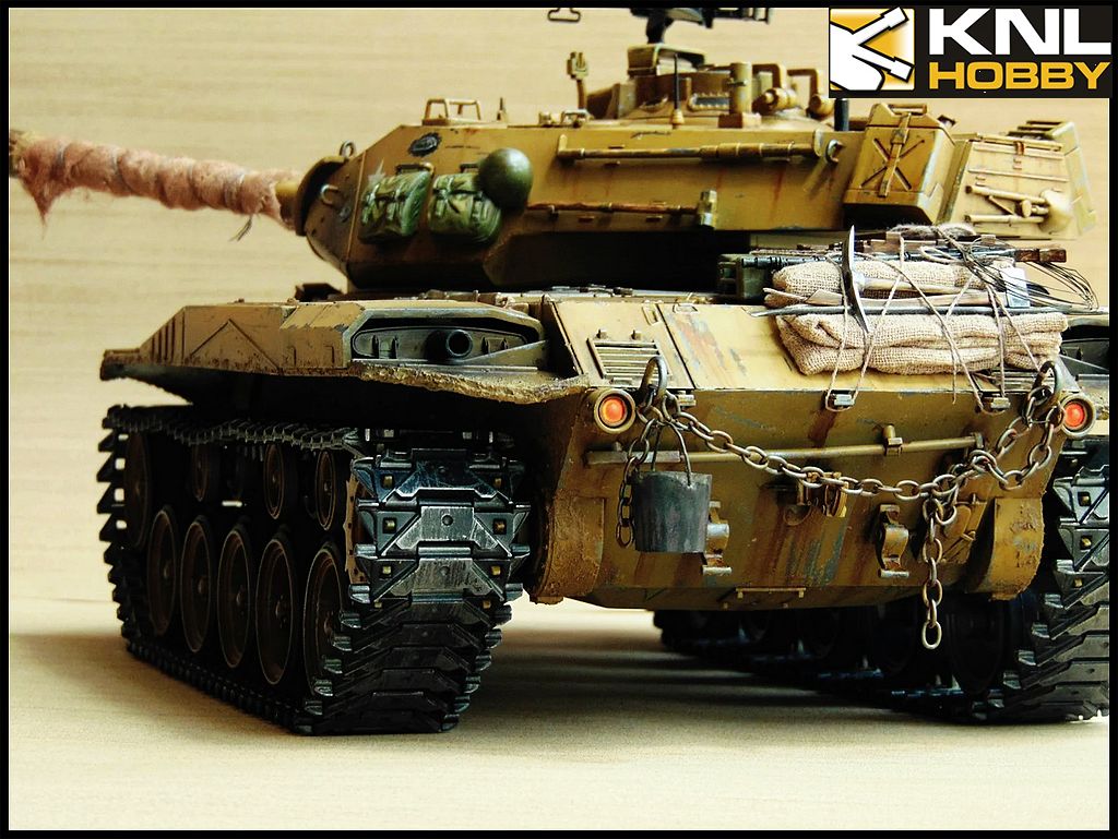 USA Sand Coating M41 Tank KNL HOBBY